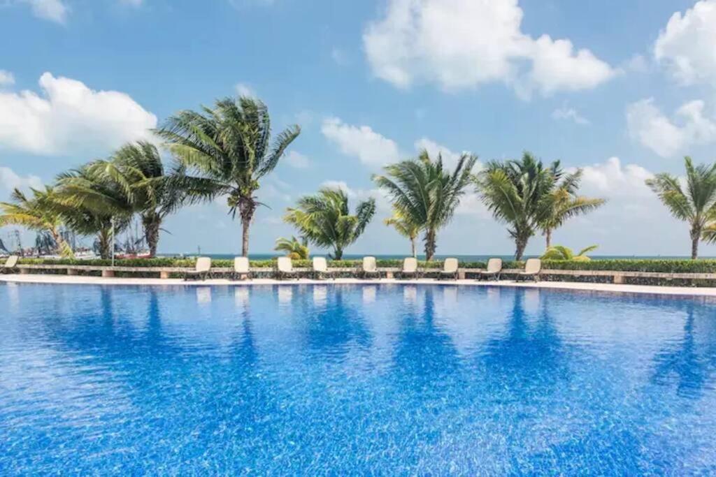 Reef Beachfront 3Bdr Apartment By Casa Paraiso Cancún Exterior foto